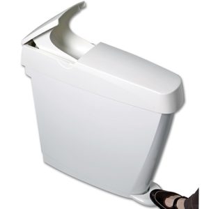 Sanibin White Lady Bin with Pedal 20 Ltrs